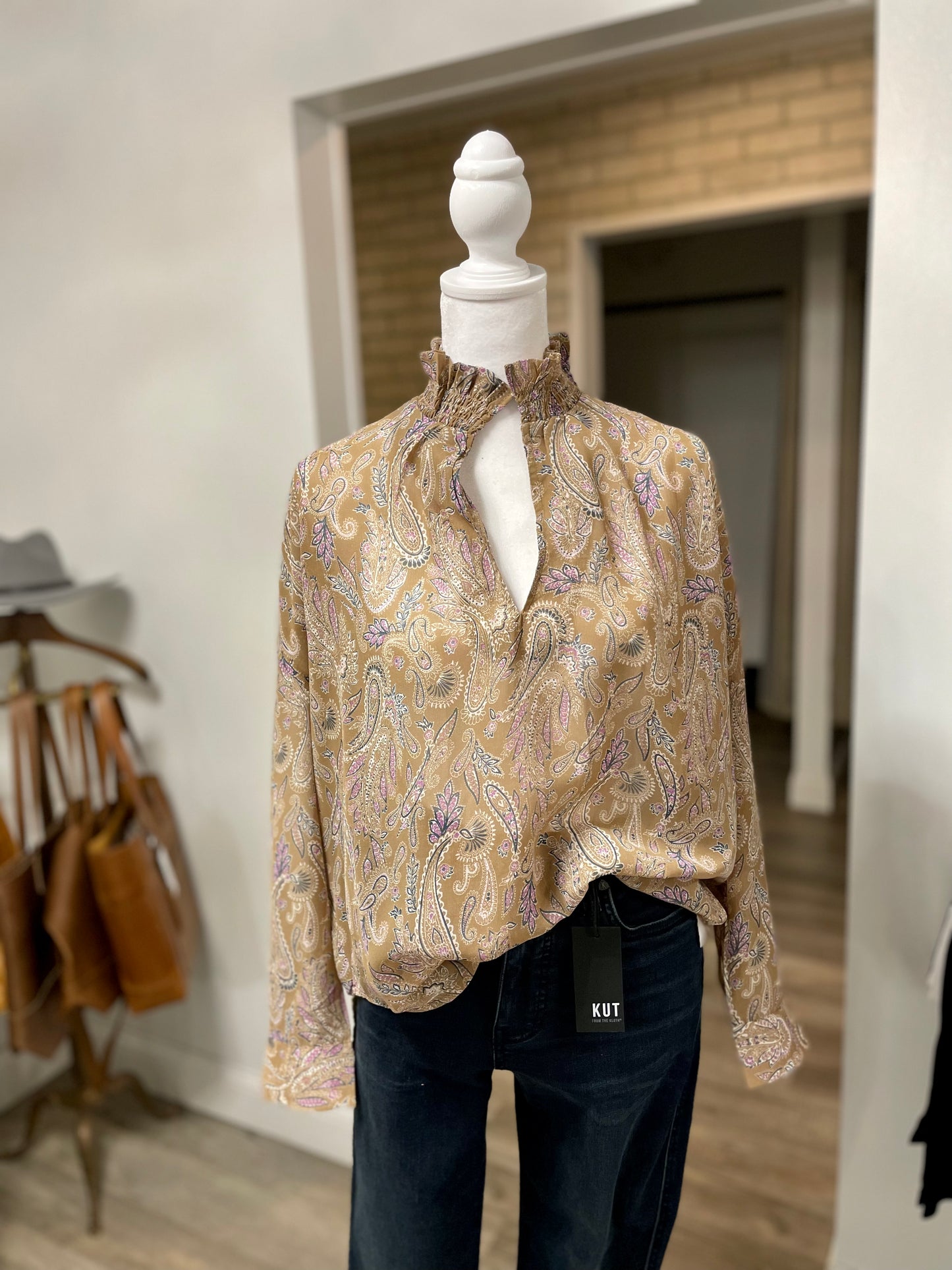 Elan Paisley Blouse