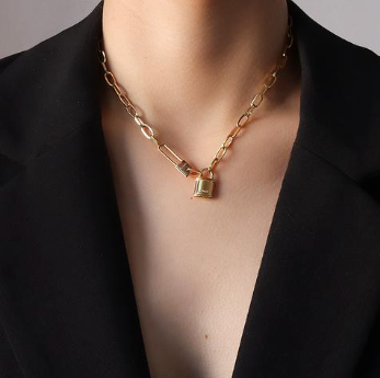 Lock Pendant Necklace