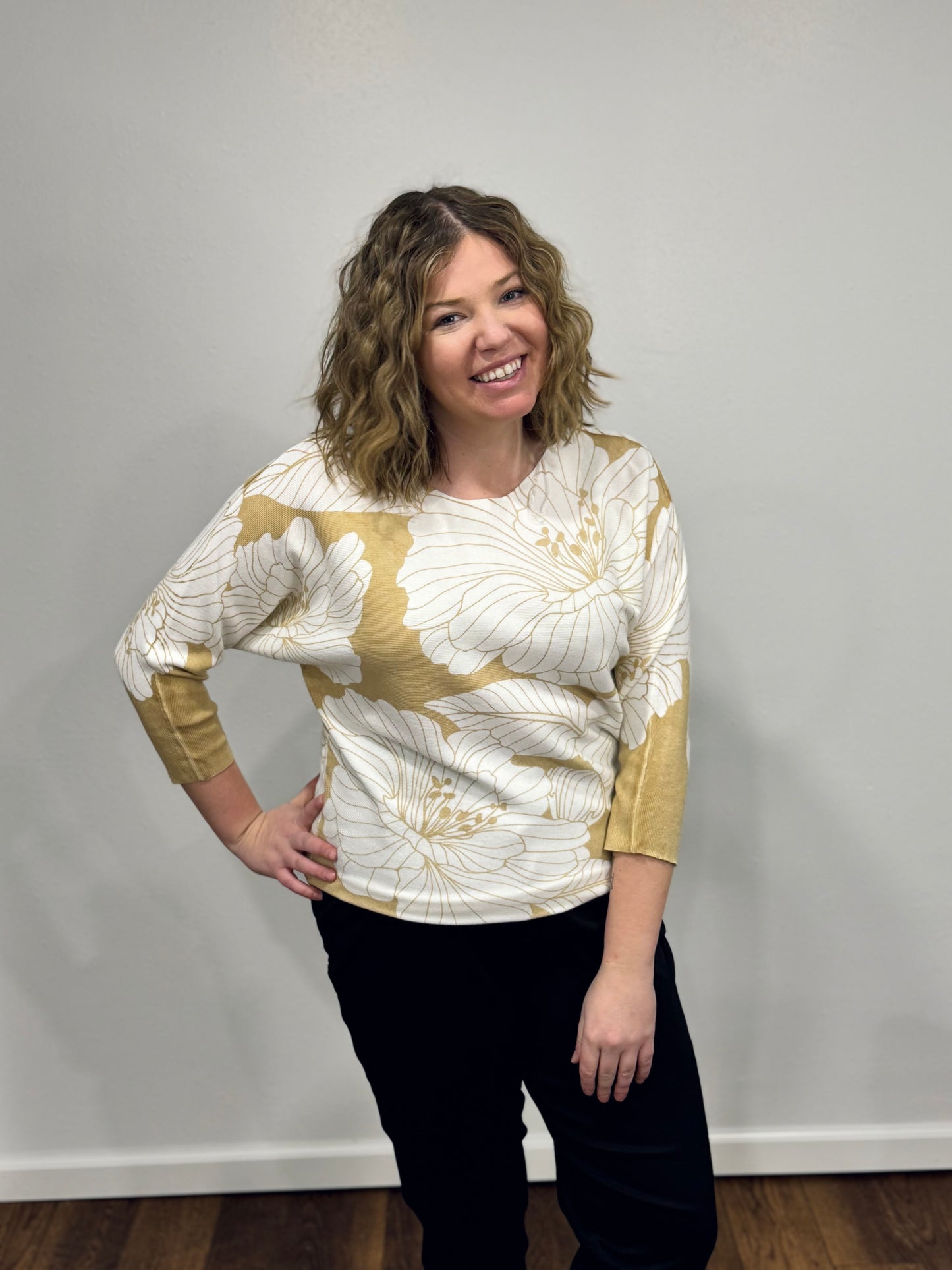 Taupe Boatneck Sweater