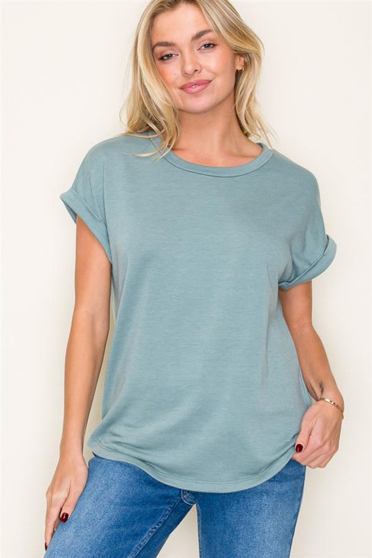 Dark Sage Terry Top