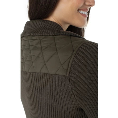 Liverpool Forest Green Zip Sweater