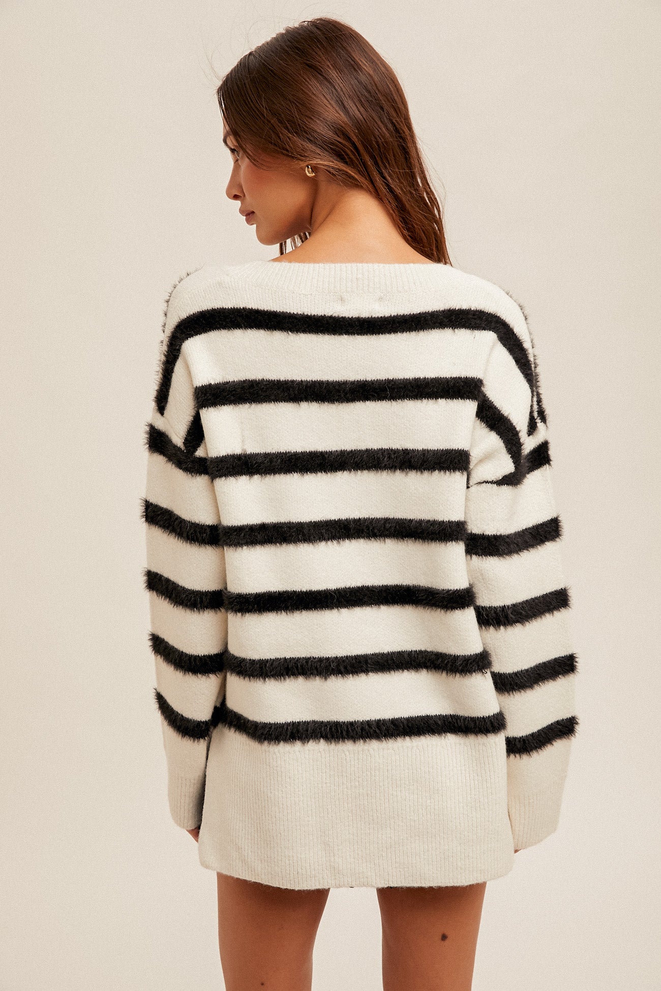 VNeck Stripe Sweater