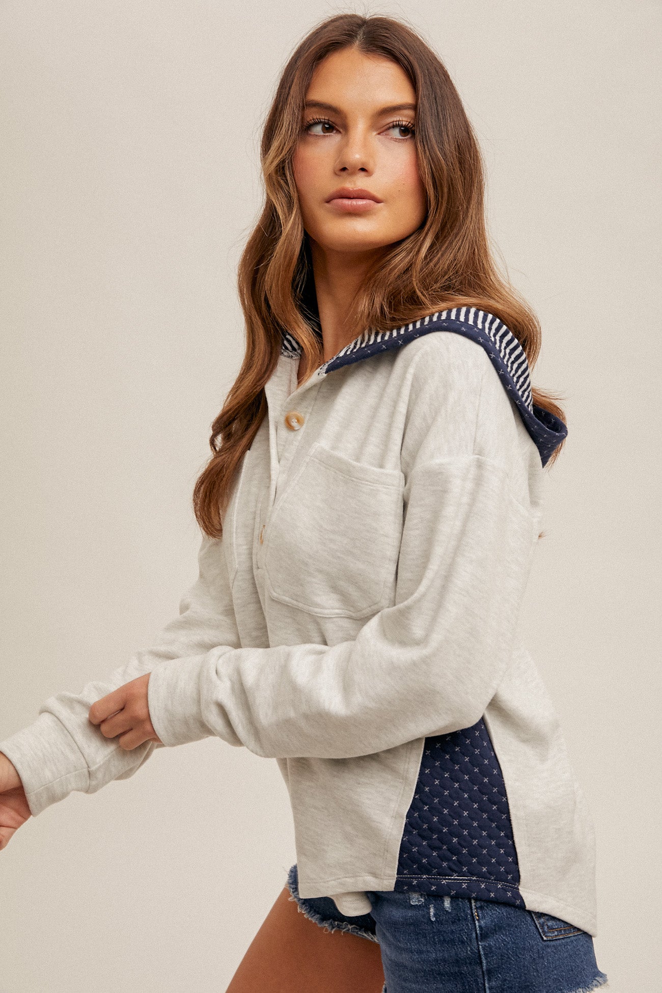 Contrast Hoodie