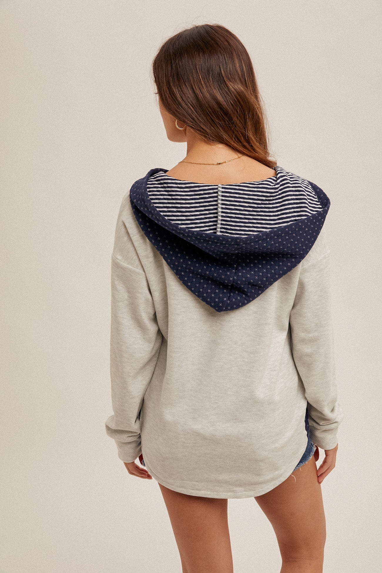 Contrast Hoodie