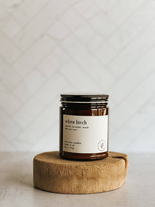 White Birch // 8oz soy candle