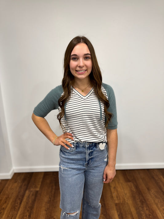 Olive Drawstring Shirt