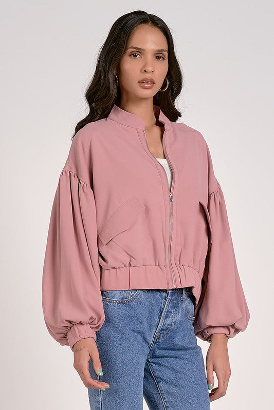 Mauve Balloon Jacket
