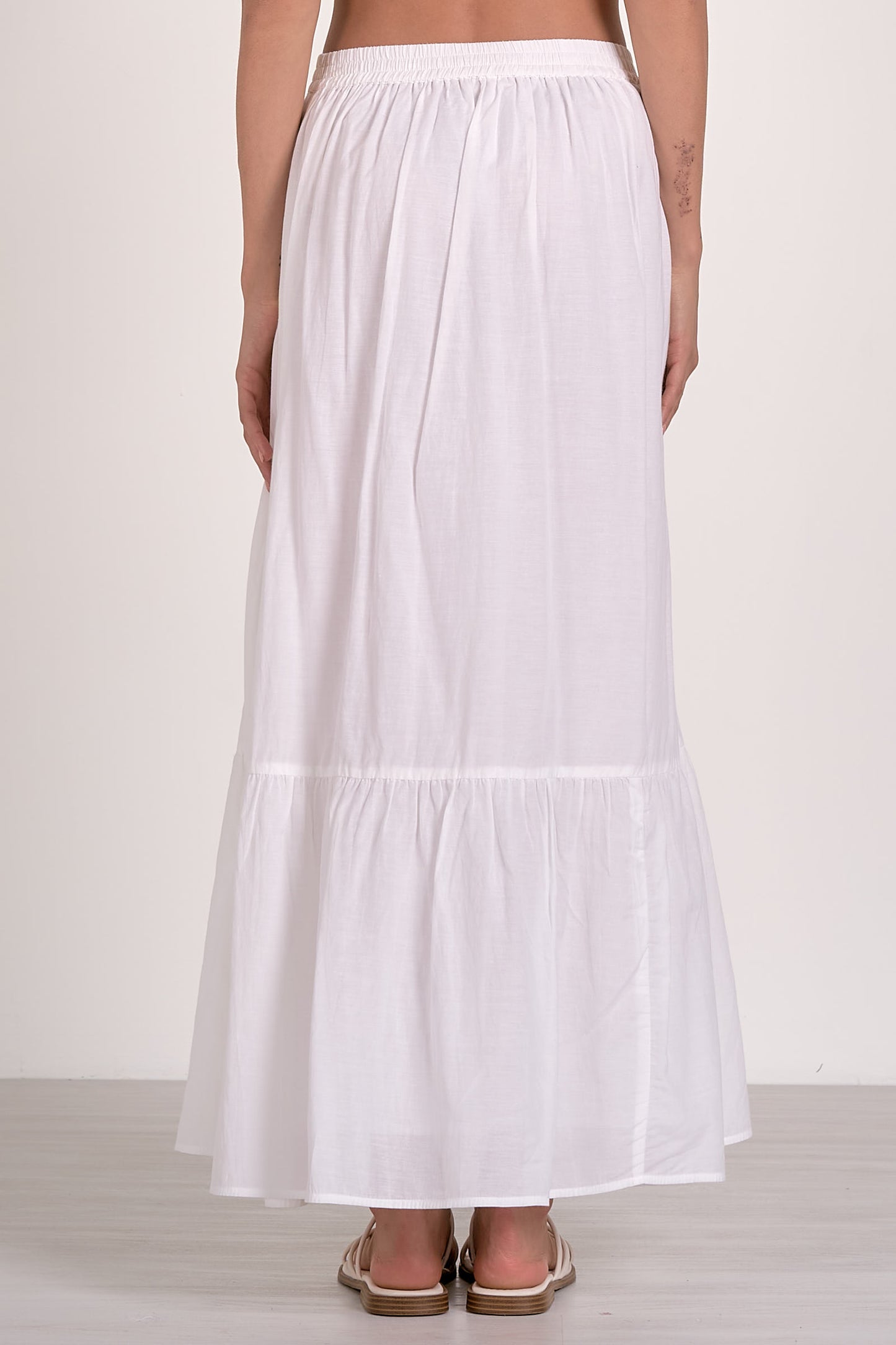 Elan White Midi Skirt