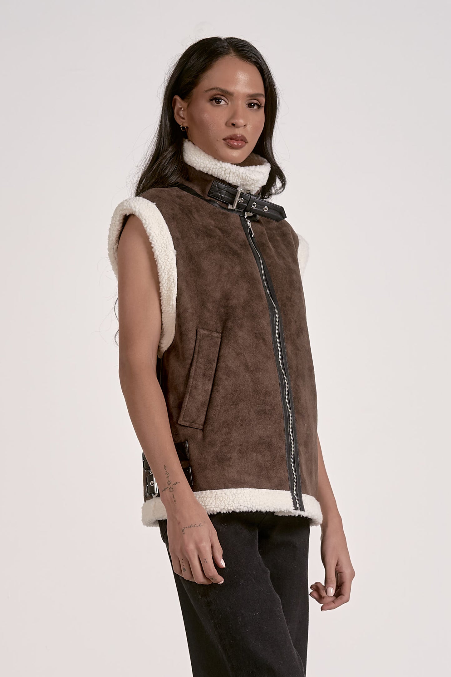 Elan Shearling Vest