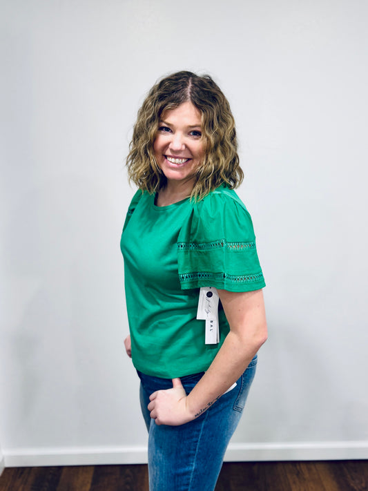 Tribal Flutter Sleeve Top