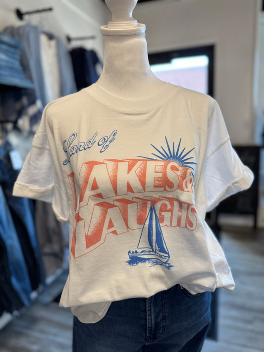 Lakes Laughs Graphic Tshirt