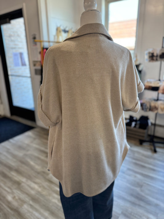 Oatmeal Button Up Shirt