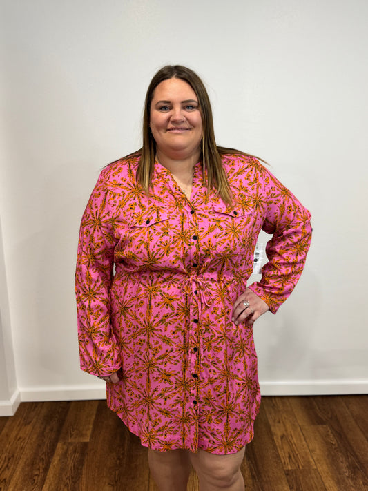 Tribal Drawcord Dress