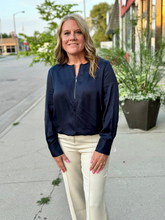 Liverpool Zip Blouse