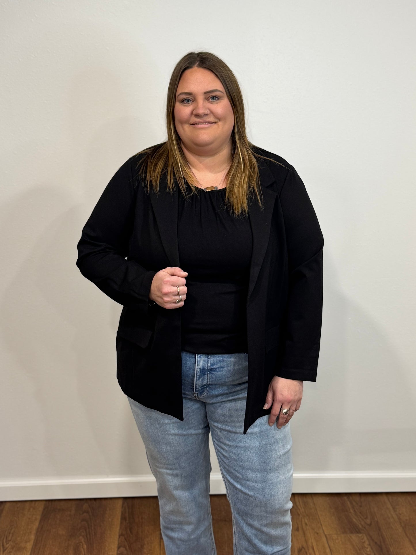 Liverpool Black Button Front Blazer