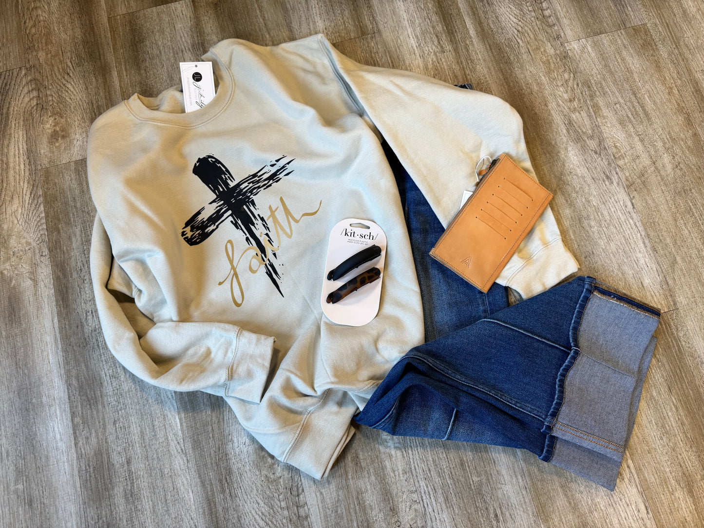 Faith Cross Crewneck Sweatshirt