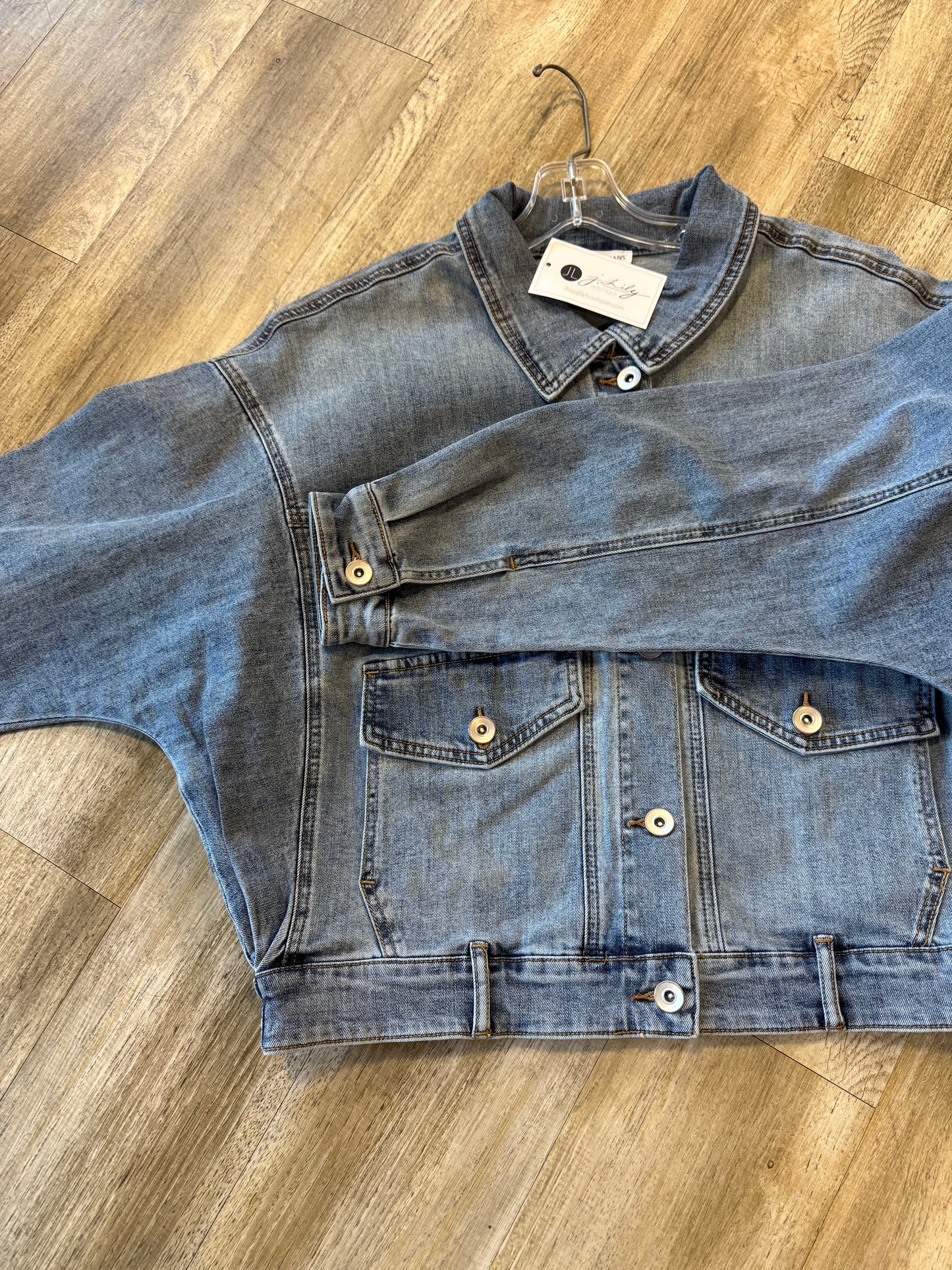Tribal Sleeve Friendly Jean Jacket