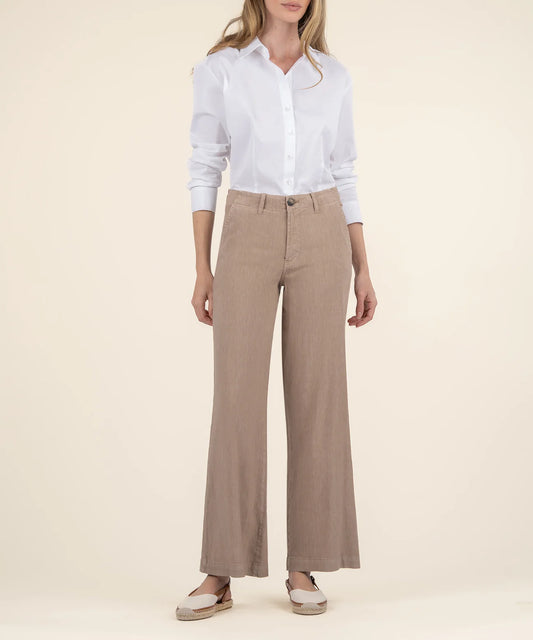 KUT Meg Khaki Linen Pant