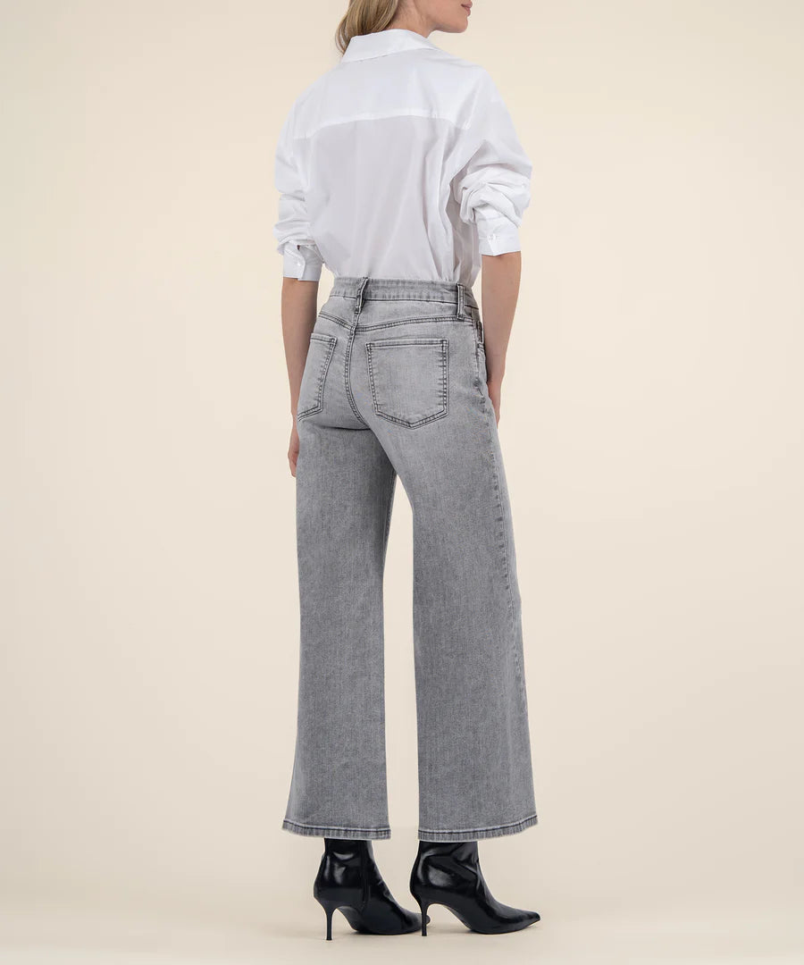 KUT Meg Wide Leg Jean Grey