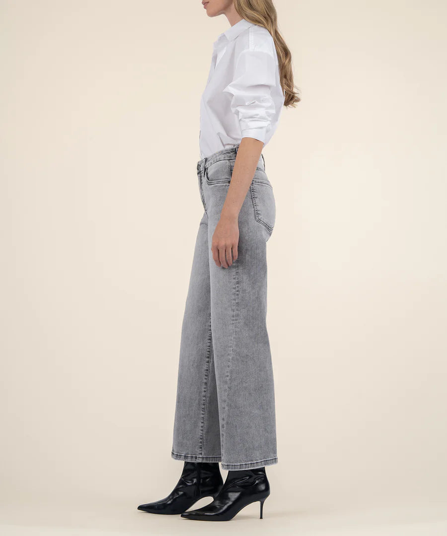 KUT Meg Wide Leg Jean Grey