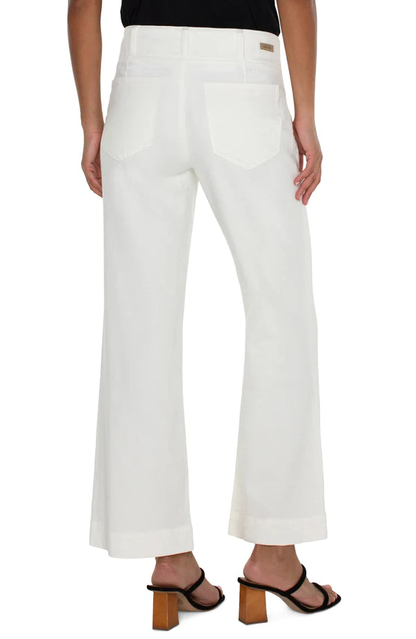 Liverpool Hannah Flare Off White Pant