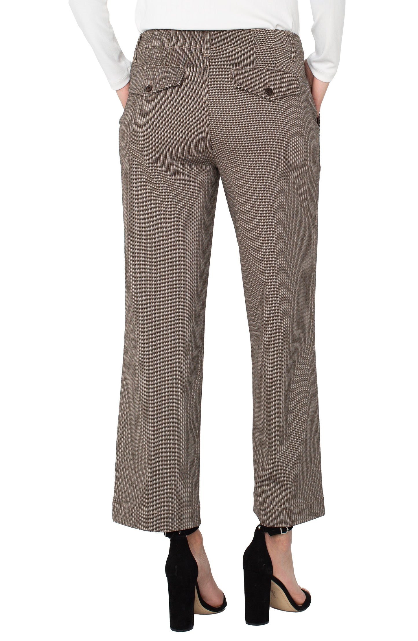Liverpool Stripe Wide Leg Trouser