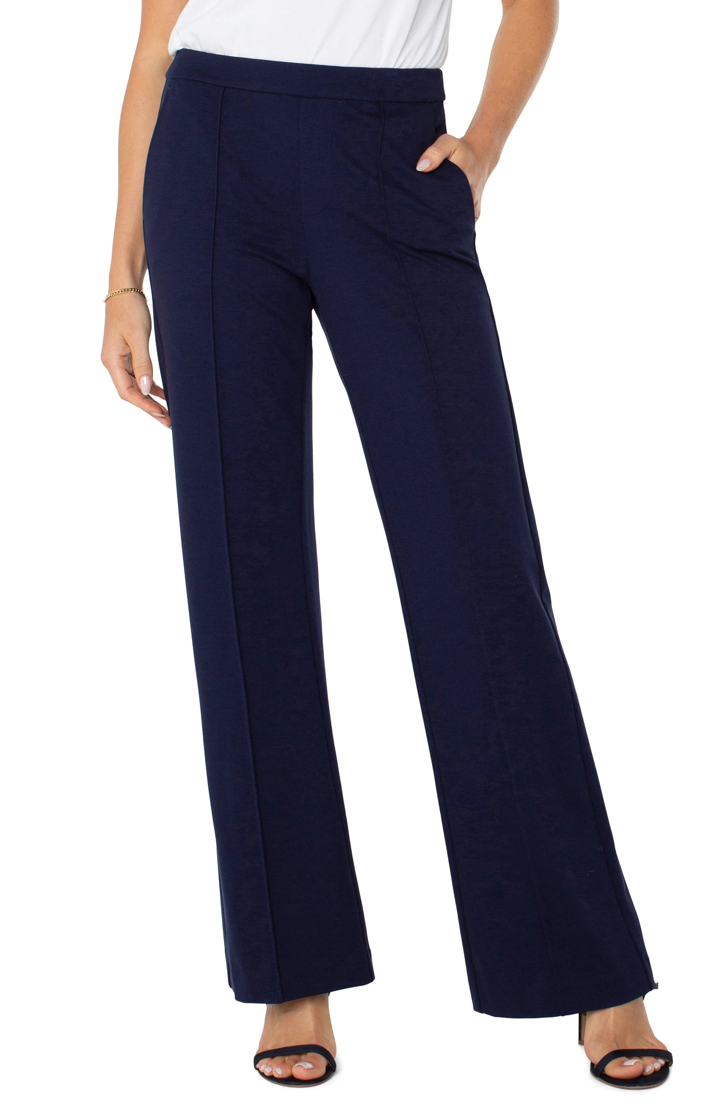 Liverpool Wide Leg Trouser Navy