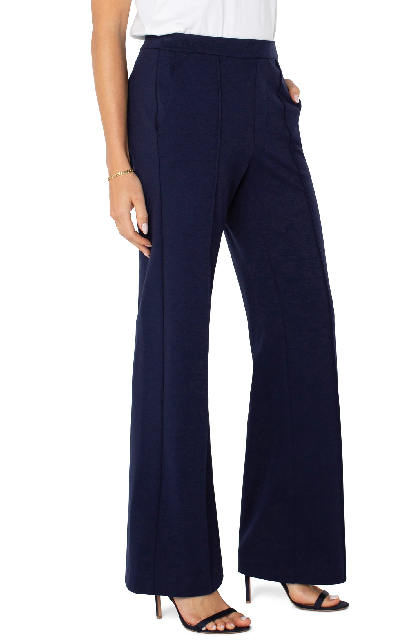 Liverpool Wide Leg Trouser Navy