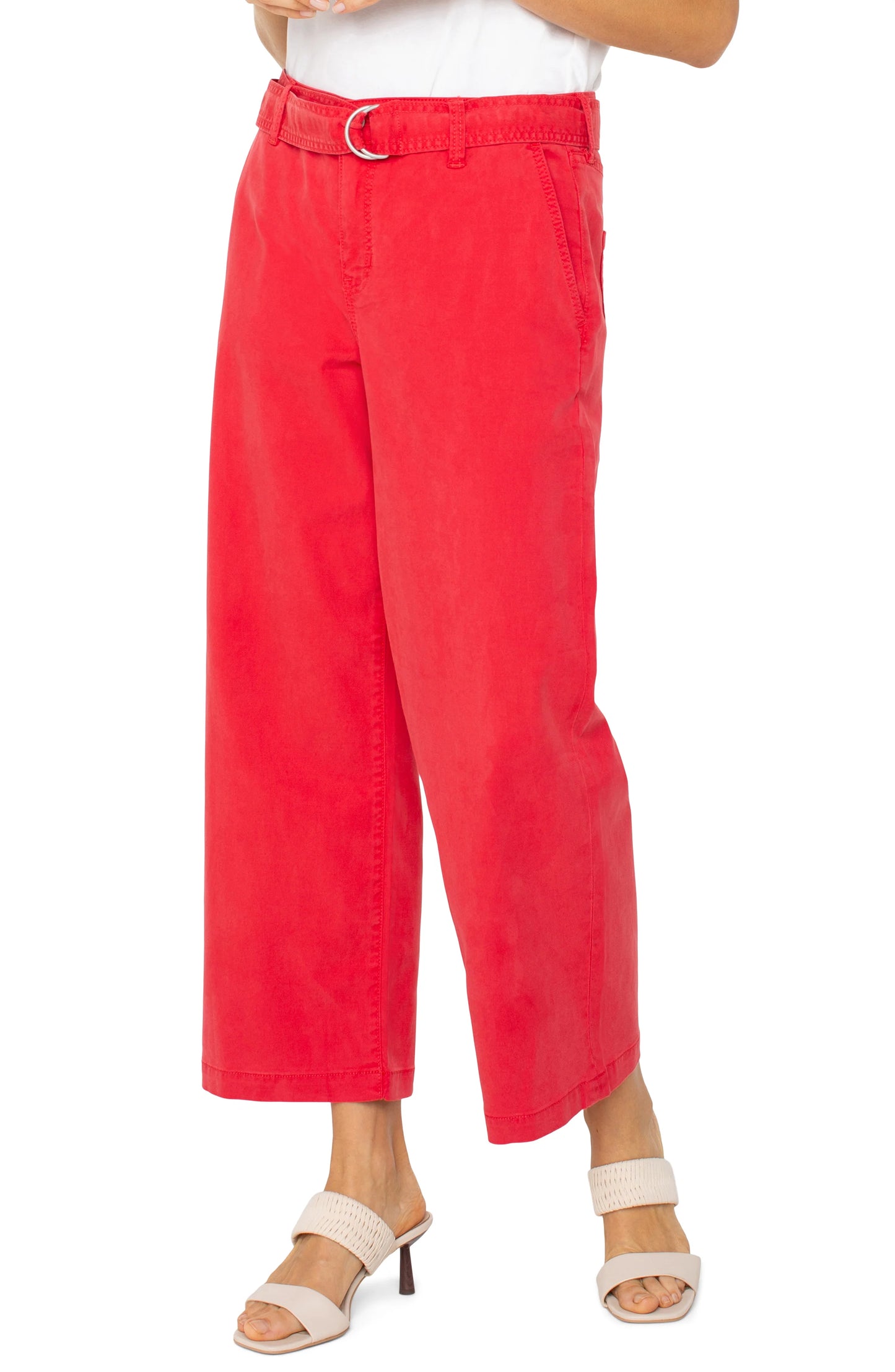Liverpool Stride Crop Wide Leg Pant