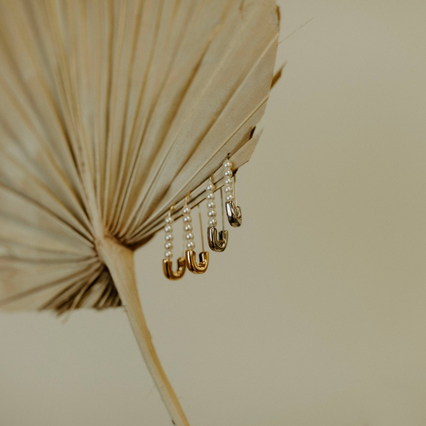 Safety Pin Earring Silver