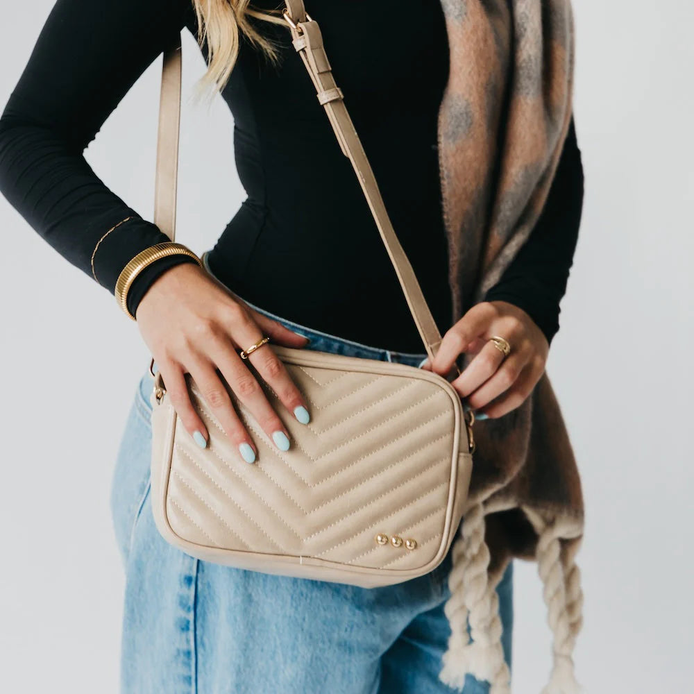 Quilted Camera Crossbody Bag