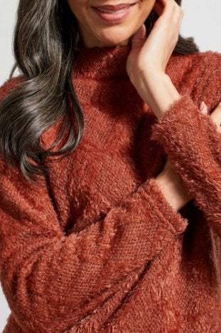 Tribal Funnel Neck Top