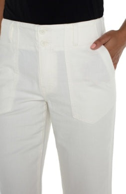 Liverpool Hannah Flare Off White Pant