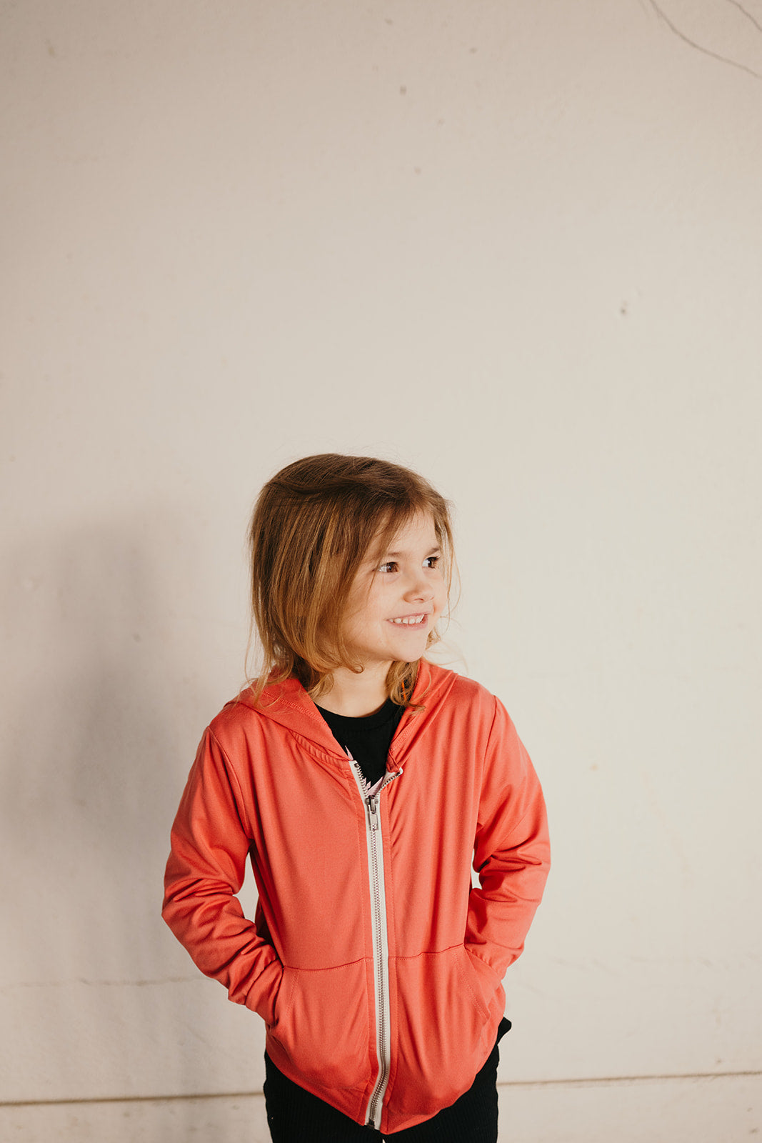Kids Zip up Hoodie Hibiscus