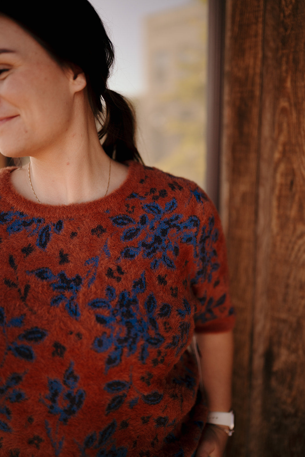 Tribal Elbow Sleeve Sweater