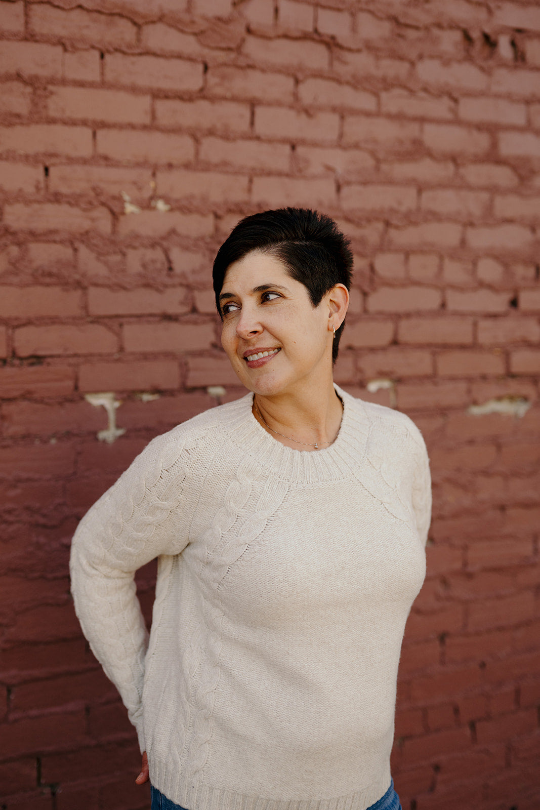 Tribal Crew Cable Sweater
