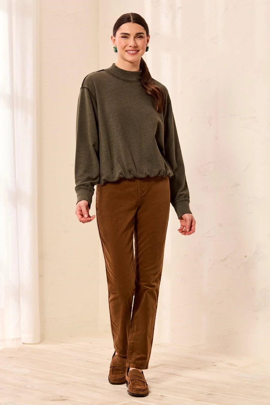 Tribal Cedar Green Bubble Sweatshirt