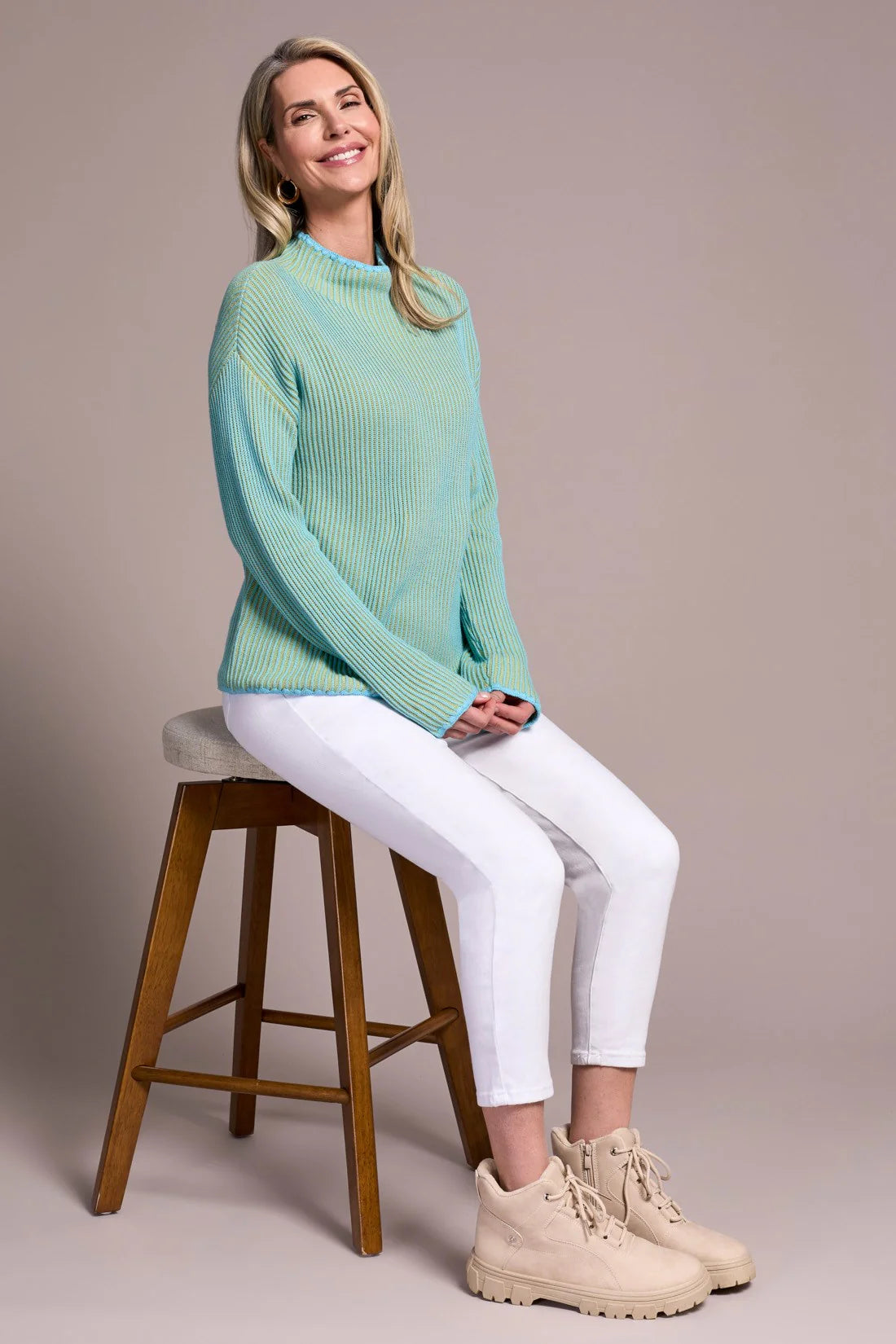 Tribal Two Tone Sweater