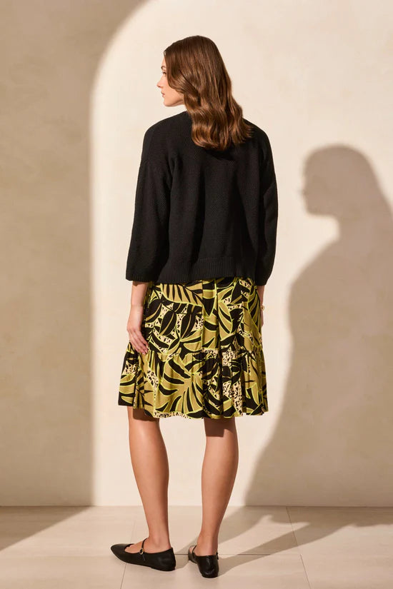 Tribal Black Cocoon Cardigan