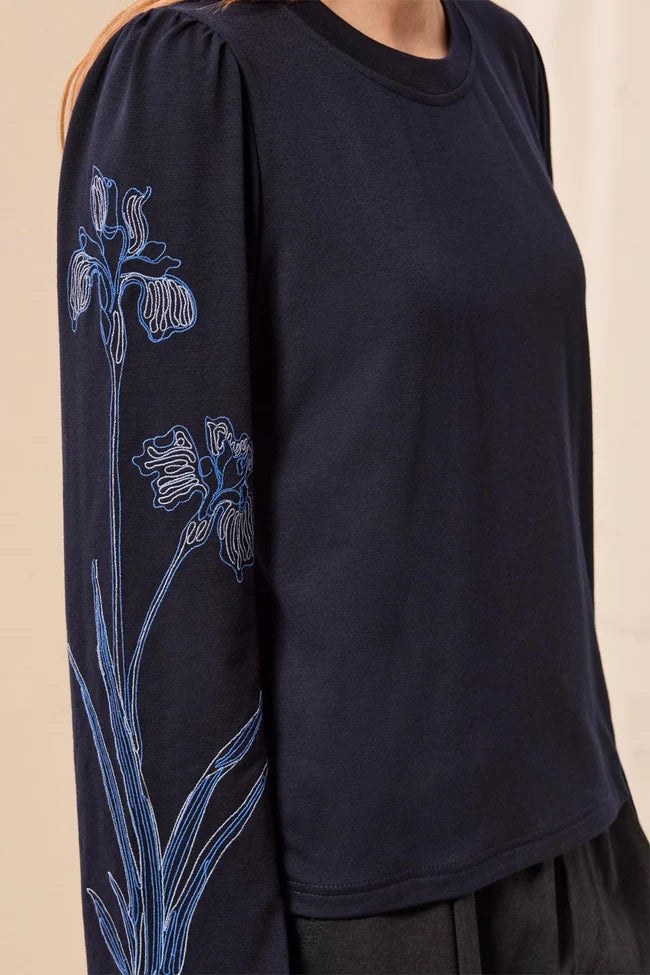 Tribal Embroider Crew Shirt