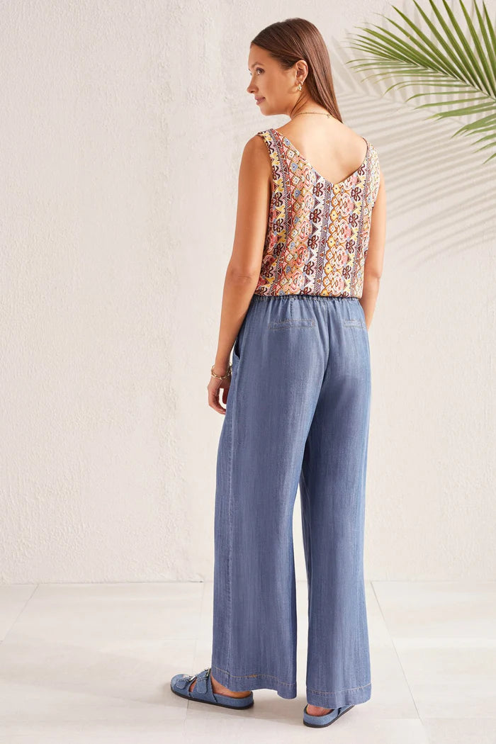 Tribal Flowy Wide Leg Pants