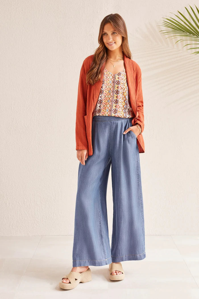 Tribal Flowy Wide Leg Pants