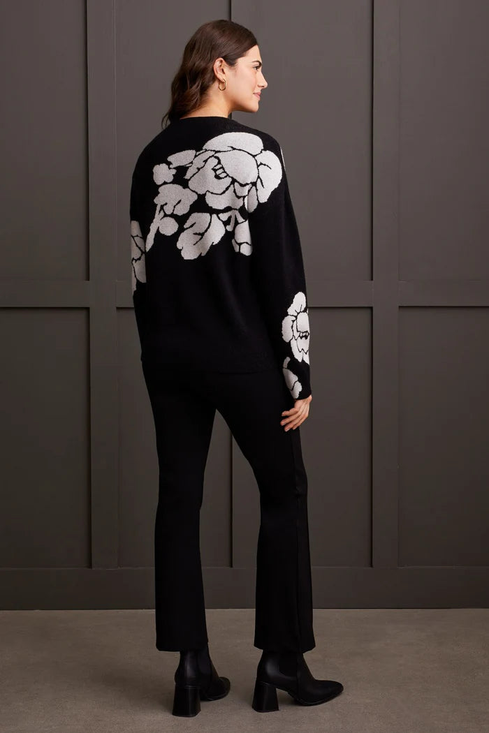 Tribal Funnel Sweater Black