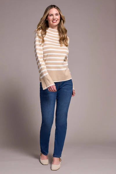 Tribal Mock Stripe Sweater