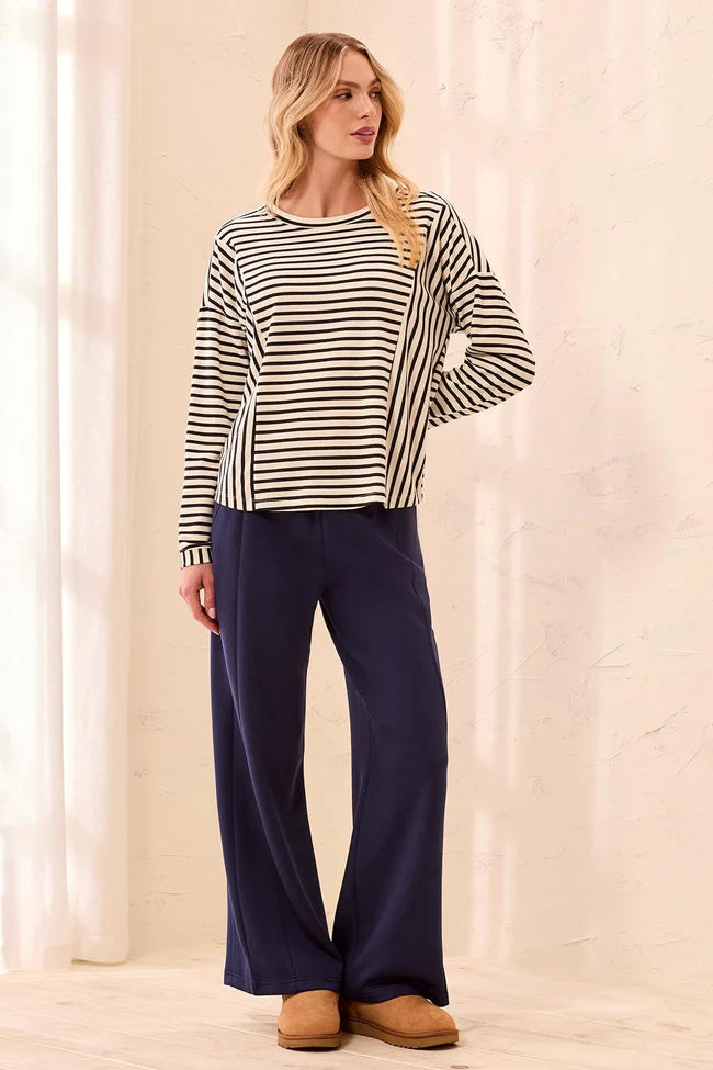 Tribal Black Stripe Long Sleeve Tshirt