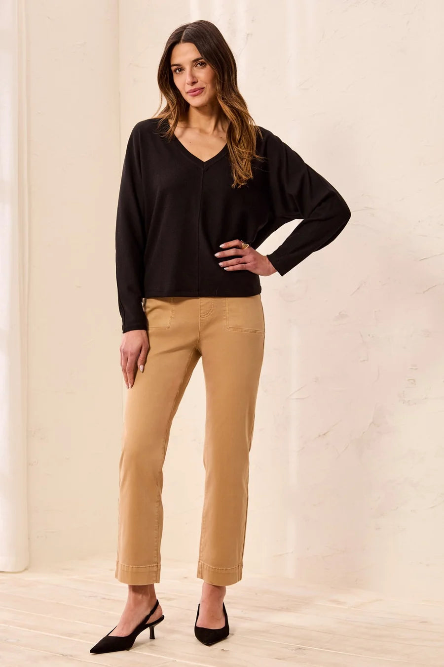 Tribal Dolman Vneck Top