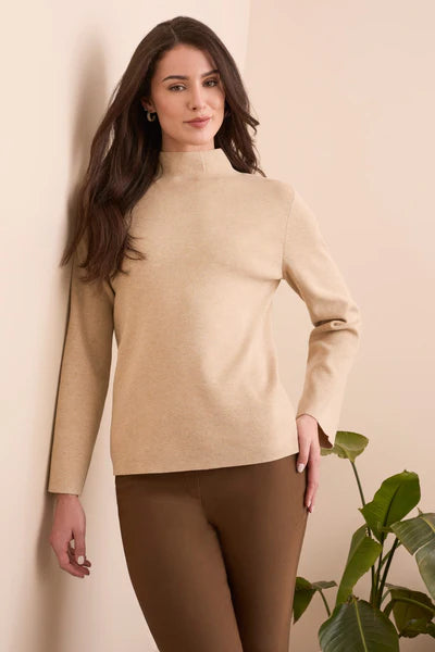 Tribal Latte Funnel Neck Sweater