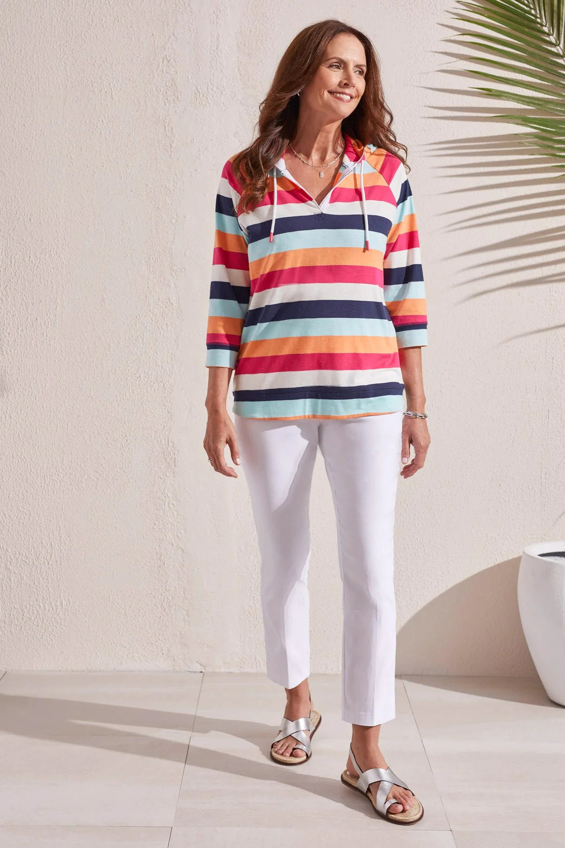 Tribal Stripe Raglan Hoodie