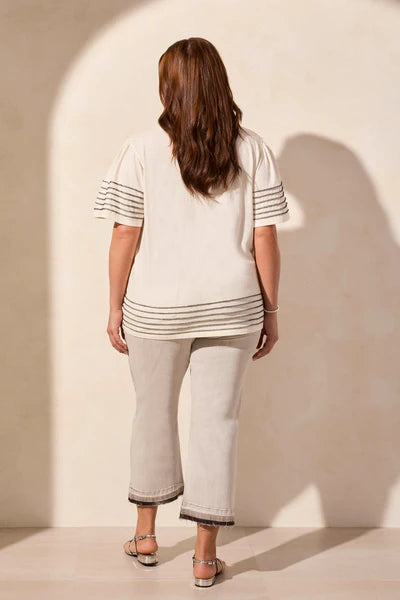Tribal Plus Stripe Shirt