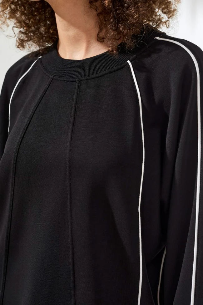 Tribal Black Piping Sweatshirt